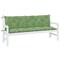 Edge Collections - 70.9" x 19.7" - Green - Garden Bench Cushions Leaf Pattern - 2 Pieces